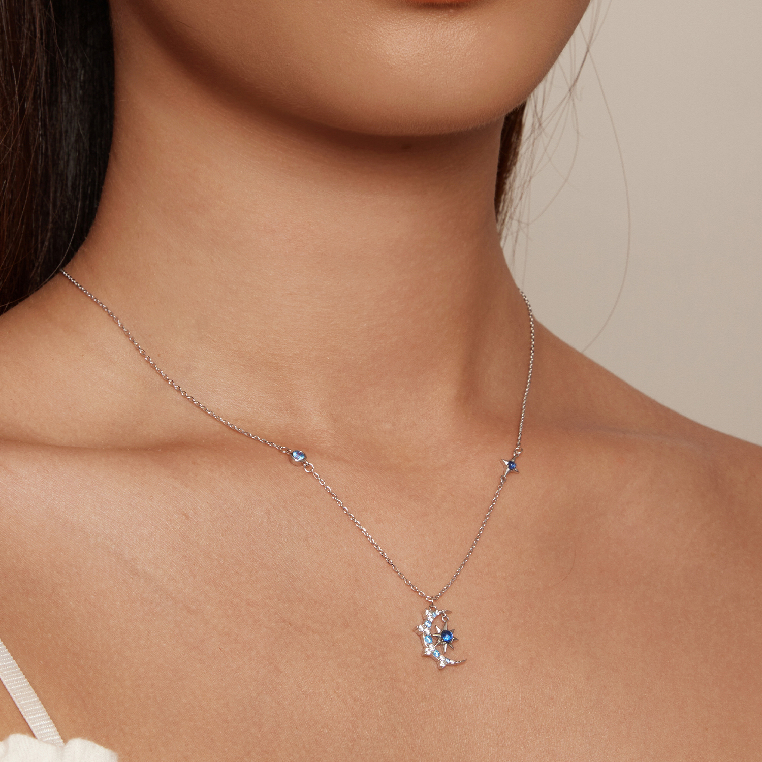 925 Sterling Silver Necklace Feather, Anchor, Dragonfly & Wings Moissanite - Image 3