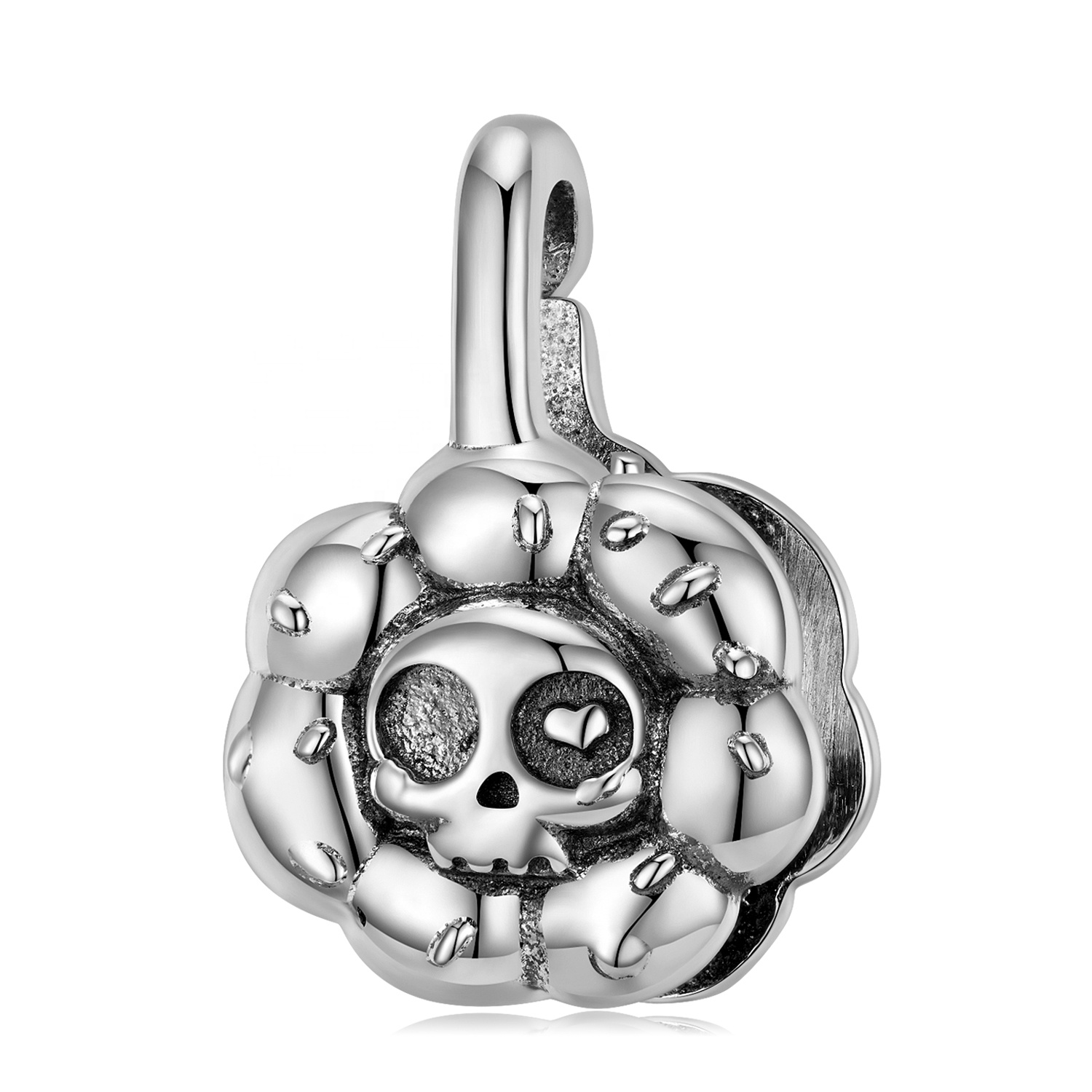 925 Sterling Silver Cute Bear Flower Lobster Clasp Authentic Charm Pendant Snake Chain Bracelet for Women - Image 7