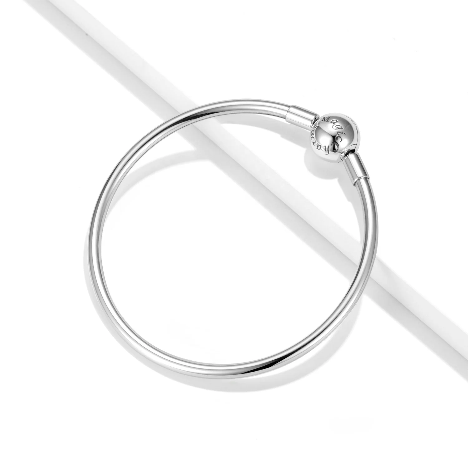 Authentic 100% 925 Sterling Silver Magic Charm Pendant Snake Chain Bangle & Bracelet for Women Accessories Fashion Jewelry - Image 2