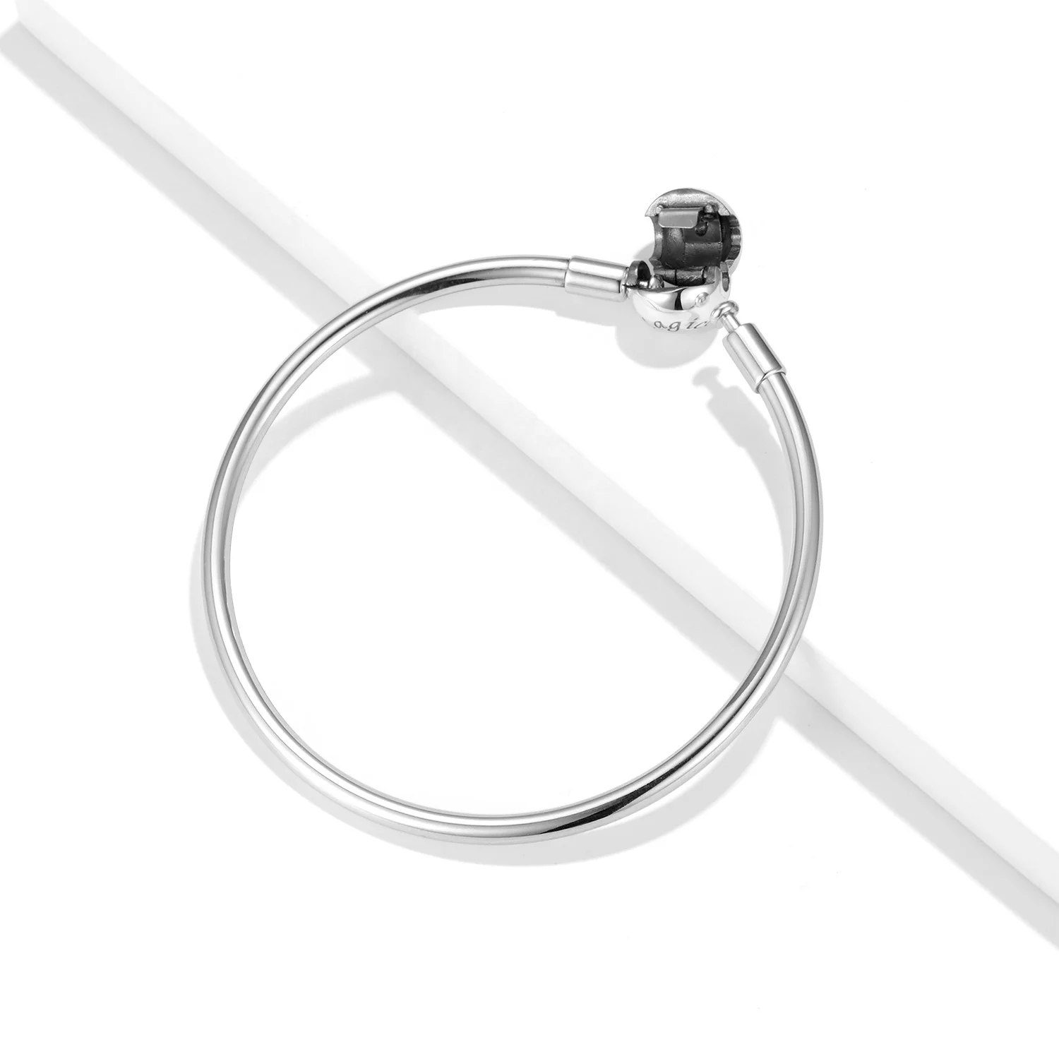 Authentic 100% 925 Sterling Silver Magic Charm Pendant Snake Chain Bangle & Bracelet for Women Accessories Fashion Jewelry - Image 4
