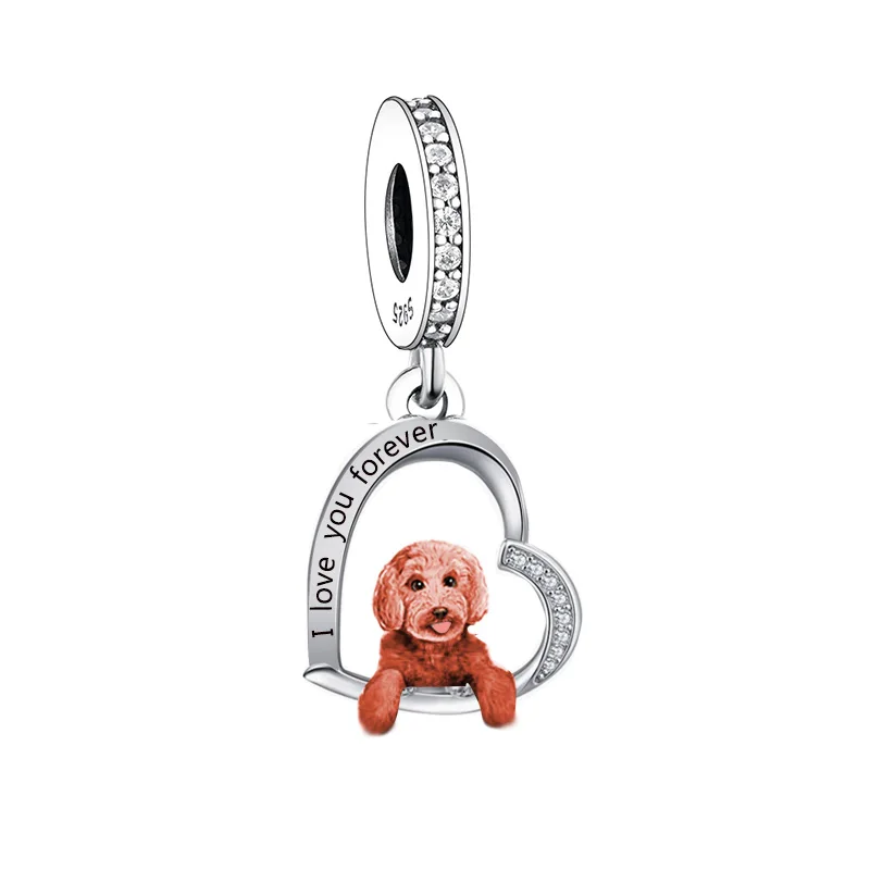 Charm Bracelet for Women Jewelry Making 925 Sterling Silver Beagle Dachshund Chihuahua Dog Bead Charm - Image 11