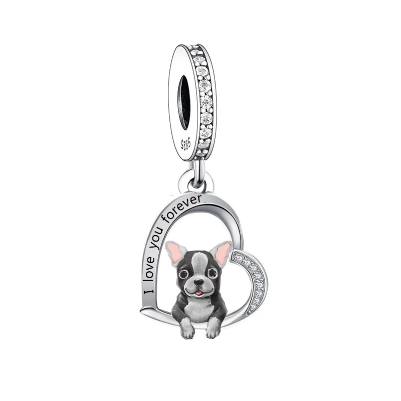 Charm Bracelet for Women Jewelry Making 925 Sterling Silver Beagle Dachshund Chihuahua Dog Bead Charm - Image 18