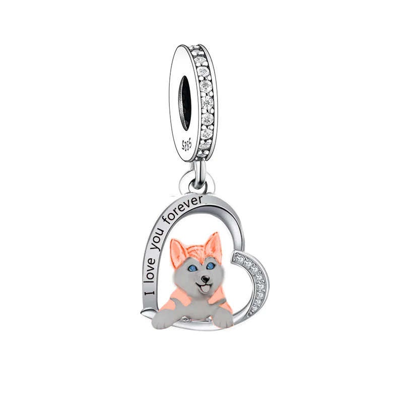 Charm Bracelet for Women Jewelry Making 925 Sterling Silver Beagle Dachshund Chihuahua Dog Bead Charm - Image 16