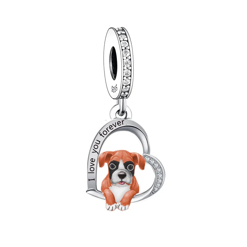 Charm Bracelet for Women Jewelry Making 925 Sterling Silver Beagle Dachshund Chihuahua Dog Bead Charm - Image 17