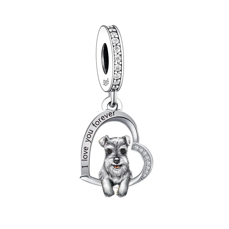 Charm Bracelet for Women Jewelry Making 925 Sterling Silver Beagle Dachshund Chihuahua Dog Bead Charm - Image 19